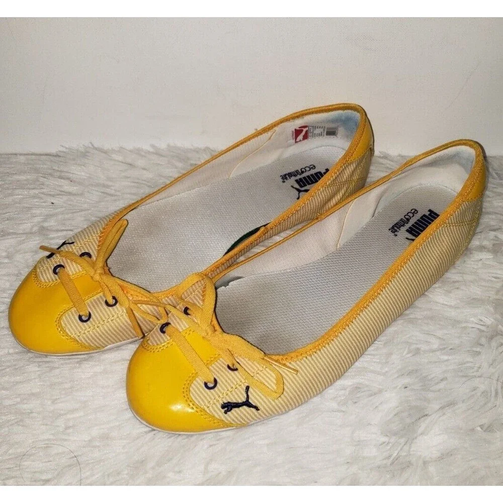 Puma | Shoes | Puma Eco Ortholite Sz 8 Shoes Womens Yellow Slip On